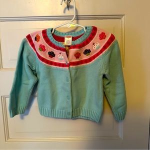 Gymboree girls 2T cupcake cardigan 🧁